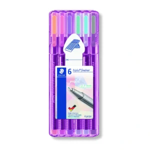Fineliner Triplus 0,3 mm Pastel line, 6 st. i plastetui (6)