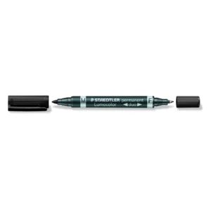 Märkpenna Lumocolor Duo Perm 0,6-1,5mm svart