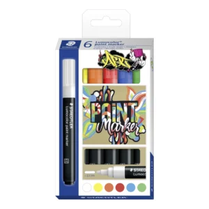 Lumocolor målarmarker 6 ass