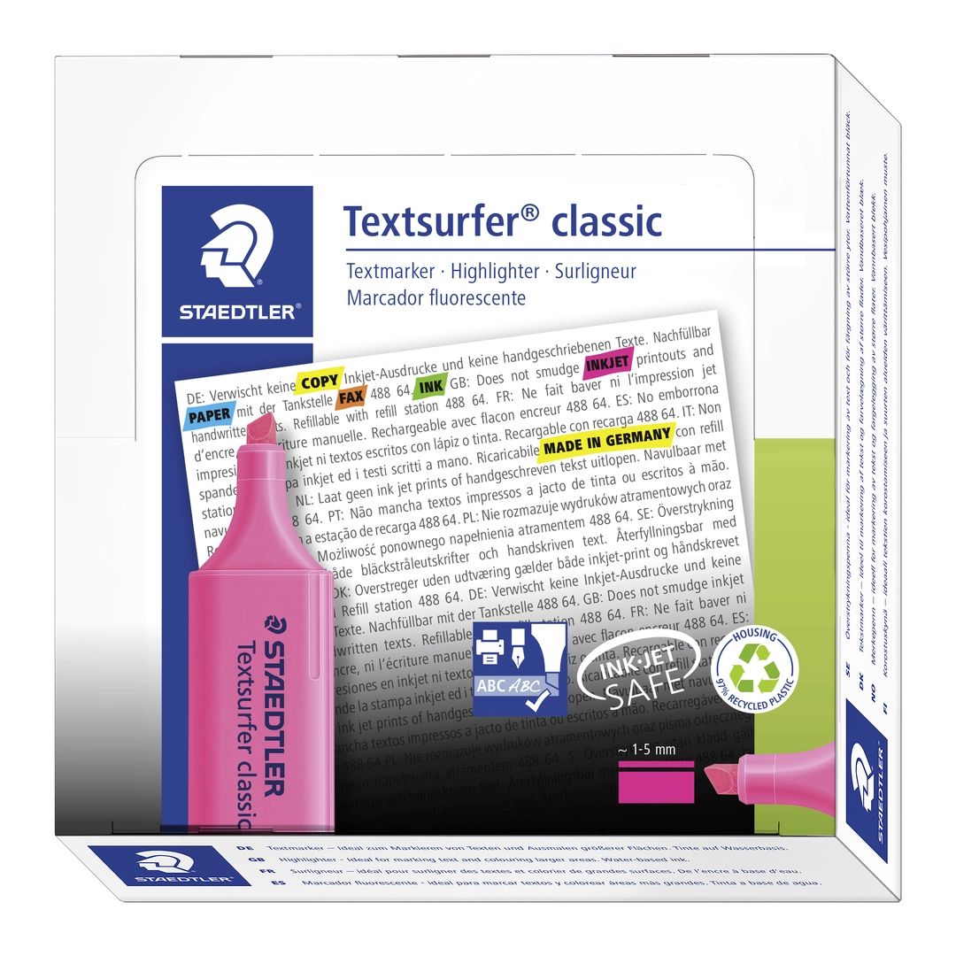Överstrykningspenna Textsurfer rosa - Bild 4