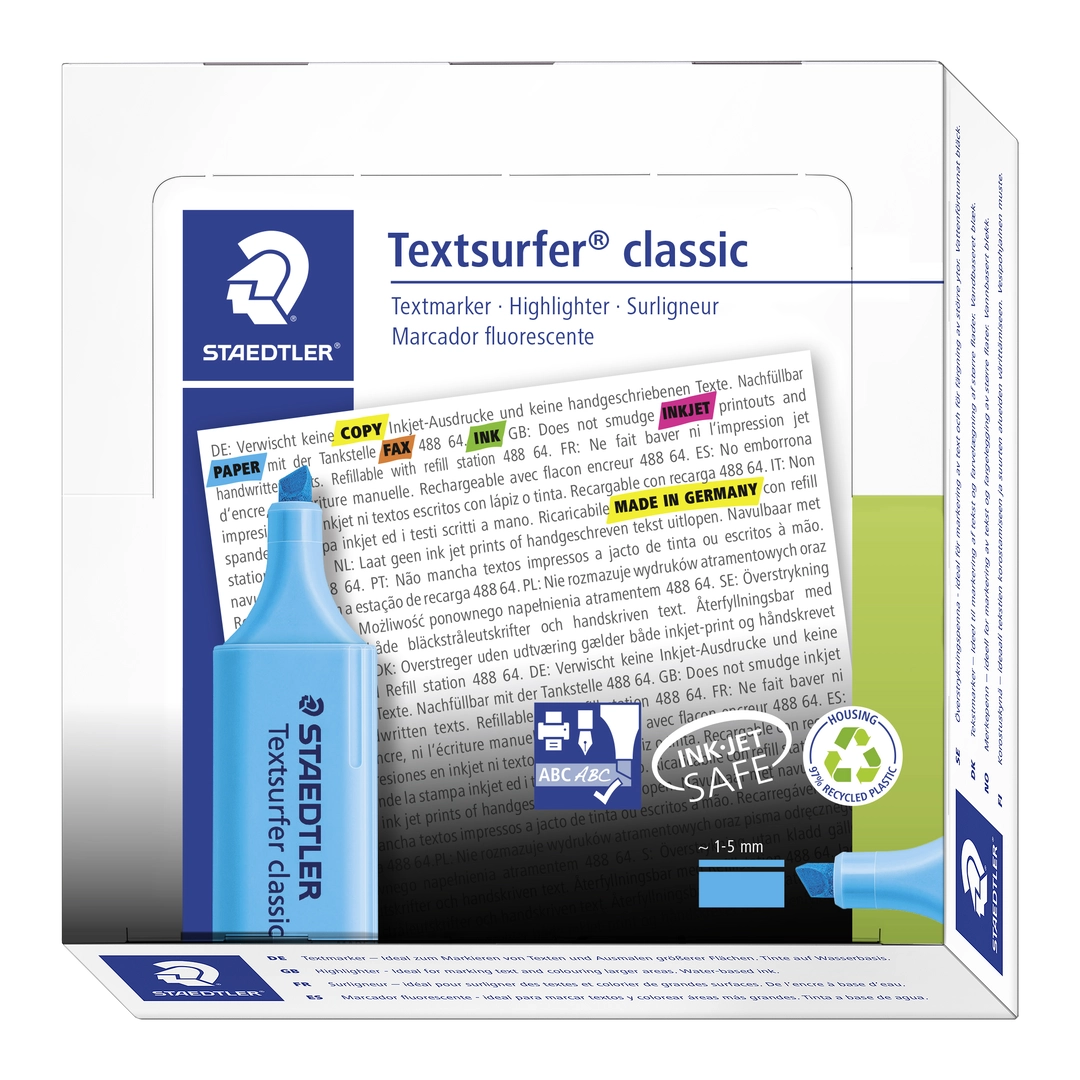 Överstrykningspenna Textsurfer blå - Bild 4