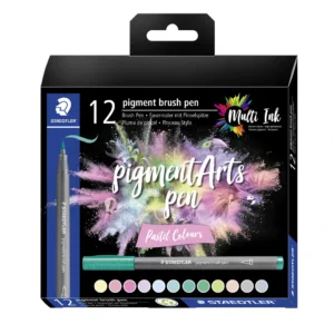 pigment brush penna Pastellfärger 12 st