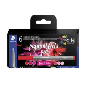pigment brush penna Röd&Rosa 6 st