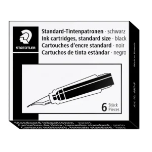 Fountain pens ink cartridges black (6)