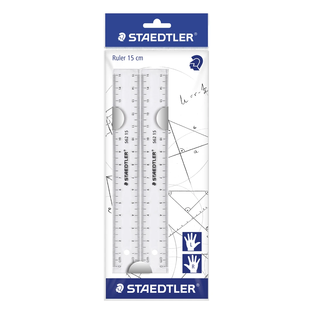 Linjal plast 15cm (2)