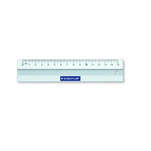 Linjal aluminium m/glidstopp 15cm