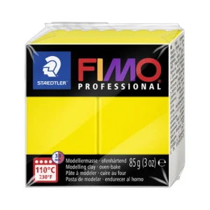 Modelleringslera Fimo prof 85g gul