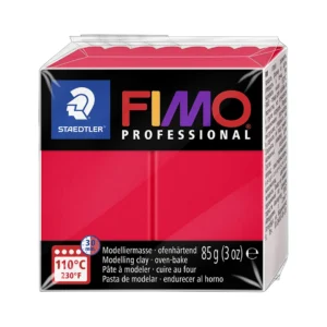 Modelleringslera Fimo prof 85g röd