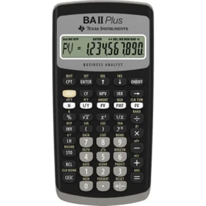 Texas BAII Plus financial calculator uk manual