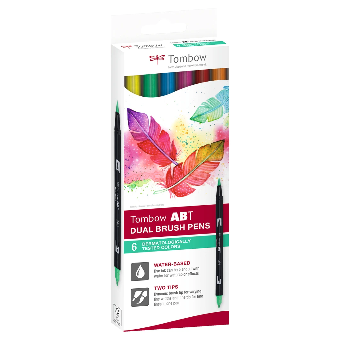 Tombow ABT Dual Brush 6C-3 Tattoos carton (6)