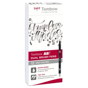 Tombow ABT Dual Brush 12P-3 Grå skala (12)
