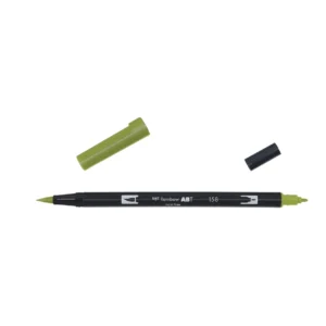 Tombow ABT Dual Brush 158 mörkolivgrön