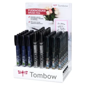 Tombow kalligrafipenna Fudenosuke display (48)