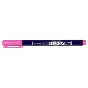 Tombow kalligrafipenna Fudenosuke hård neon pink