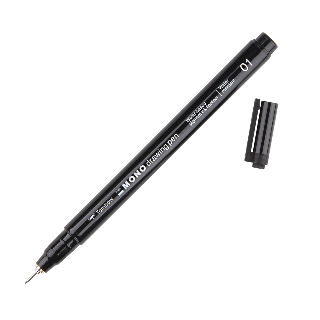 Fineliner Tombow MONO drawing 01 svart