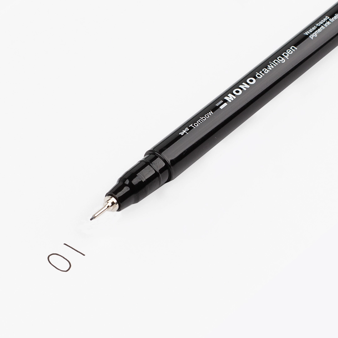 Fineliner Tombow MONO drawing 01 svart - Bild 4