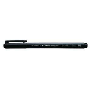 Fineliner Tombow MONO drawing 08 svart