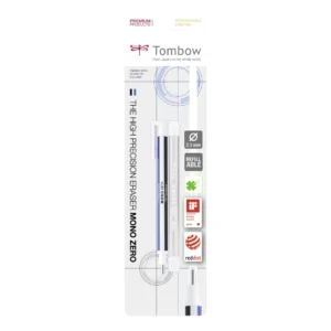 Tombow raderpenna MONO zero ø2,3mm vit blister