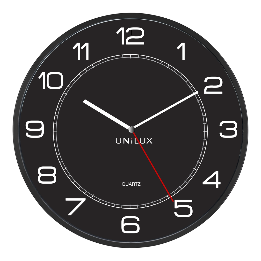 Unilux Väggklocka Mega 57,5cm Svart