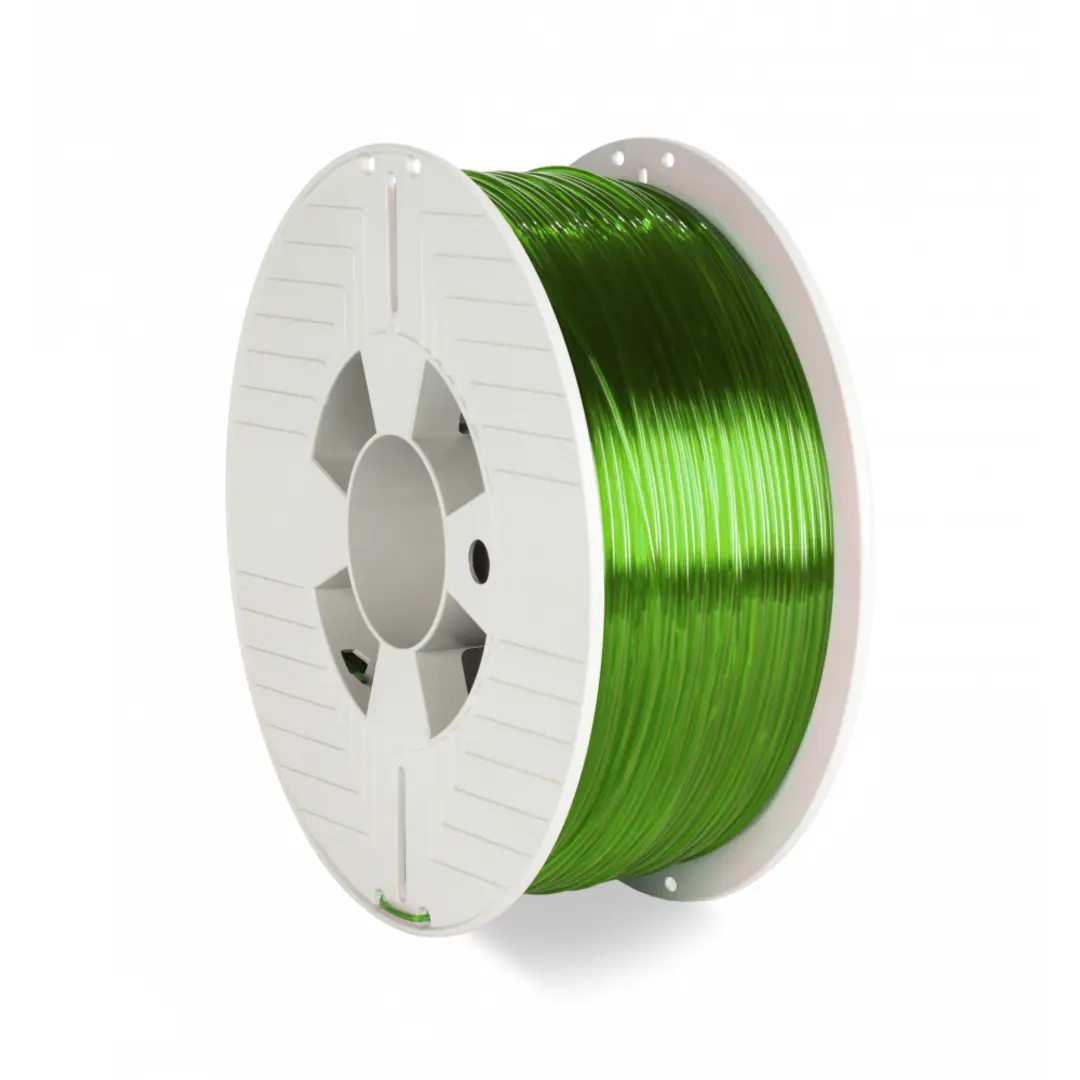 3D Printer Filament PET-G 1.75MM 1KG GREEN TRANSPARENT