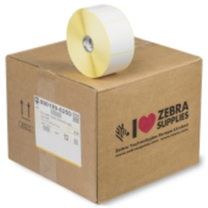 Zebra Label Roll, Paper, 25 x 51mm, 2580pcs, White,