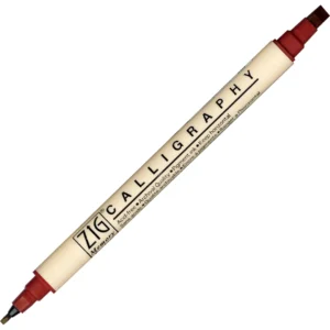ZIG MS Calligraphy 2/5mm vinröd