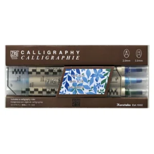 ZIG MS Calligraphy blue green 3/set