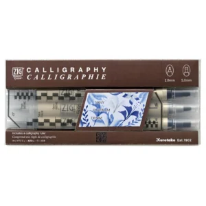 ZIG MS Calligraphy platinum blue 3/set