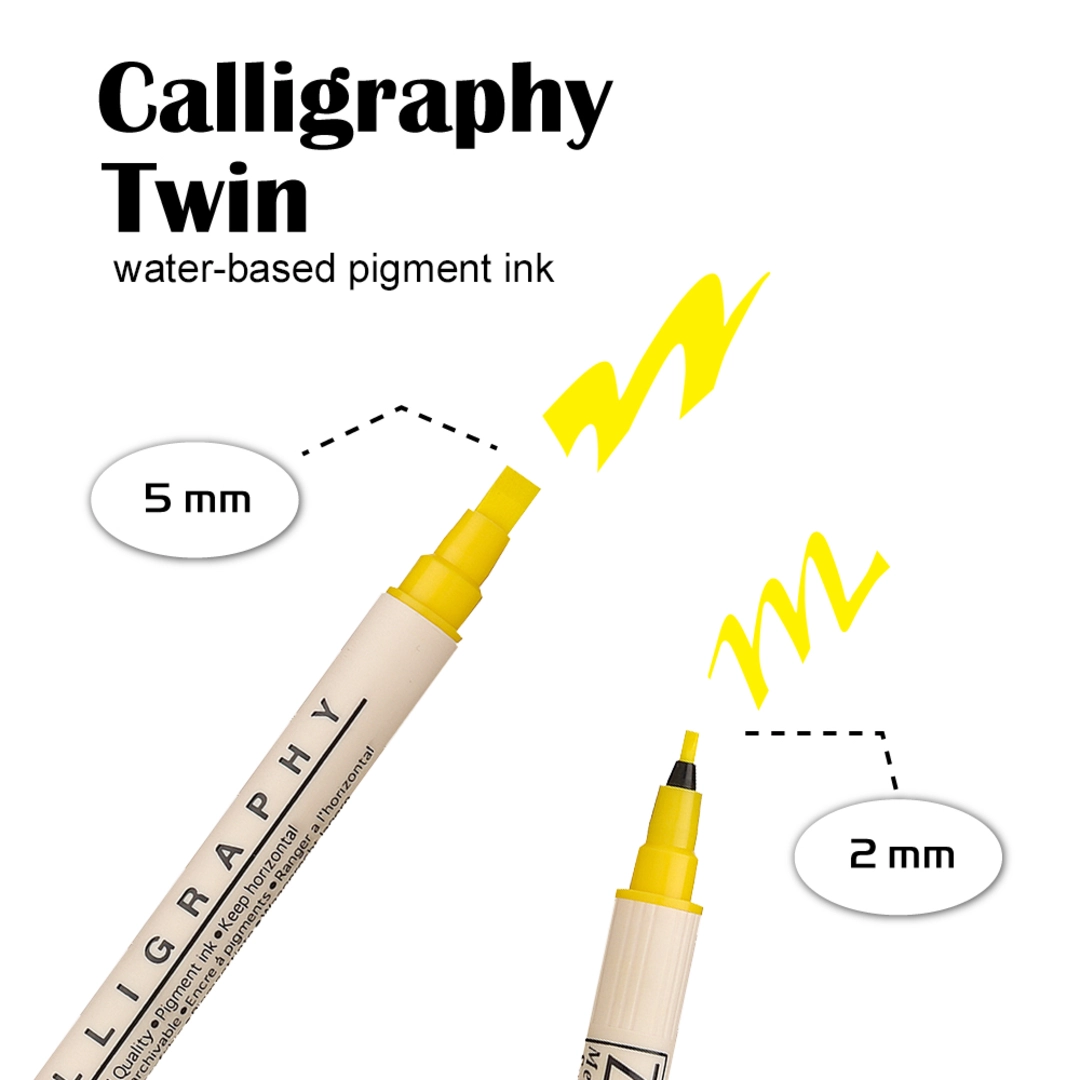 ZIG MS Calligraphy viol pink 3/set - Bild 3