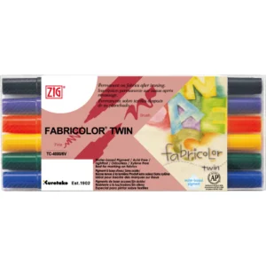 ZIG Textilpenna Fabricolor Twin 6/etui