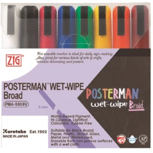 ZIG Wet-Wipe 6mm 8/etui
