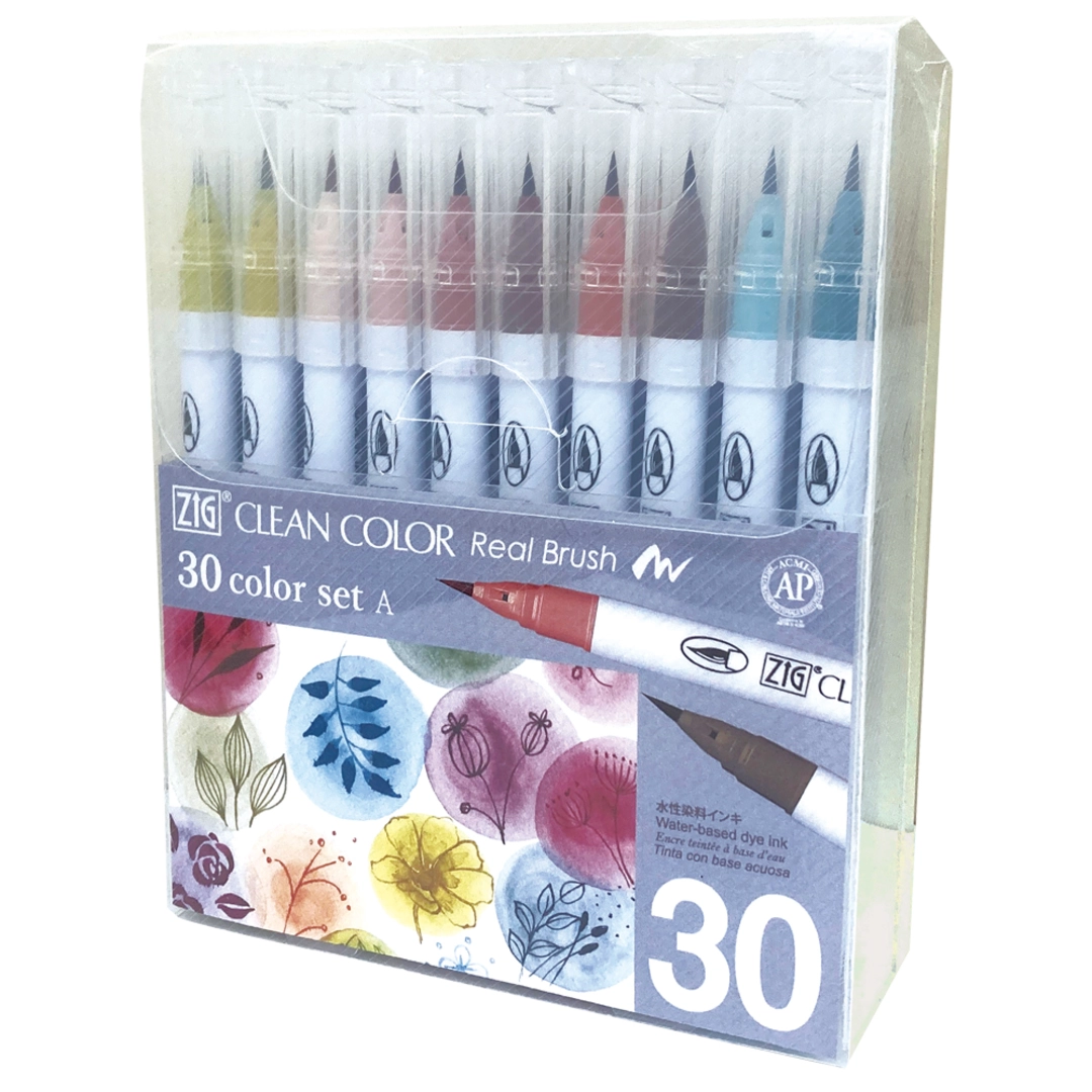 ZIG Clean Color Real Brush set A 30/etui