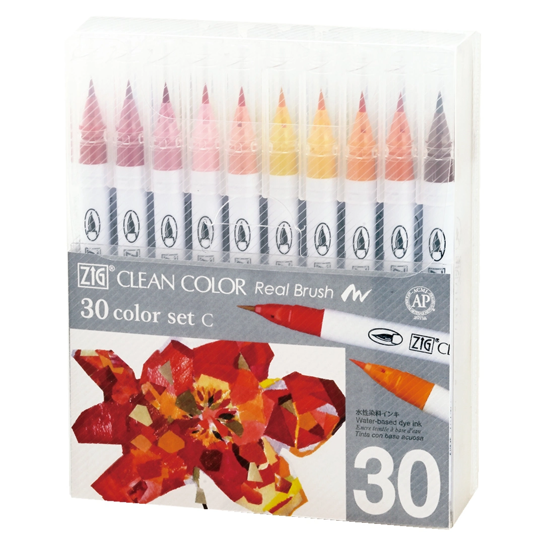 ZIG Clean Color Real Brush set C 30/etui