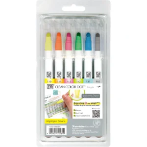 ZIG Clean Color Sinle DOT highlight 6/etui