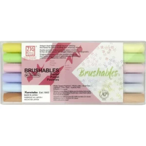 ZIG Brushables MS-7700 6-set pastel
