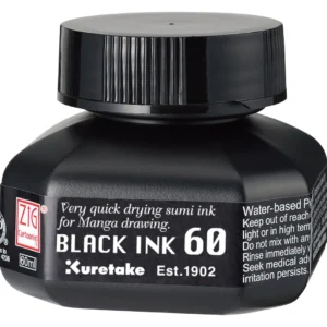 ZIG Cartoonist Black Ink 60 svart