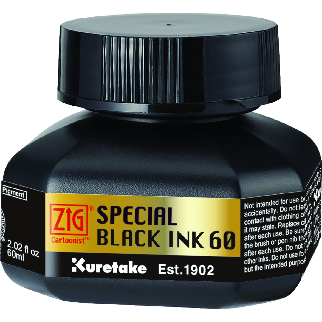 ZIG Cartoonist Special Black Ink 60 svart