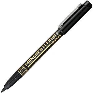 ZIG Mangaka FLEXIBLE Medium Svart