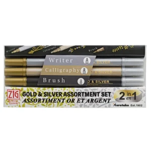 ZIG Twin tip gold and silver 3-set
