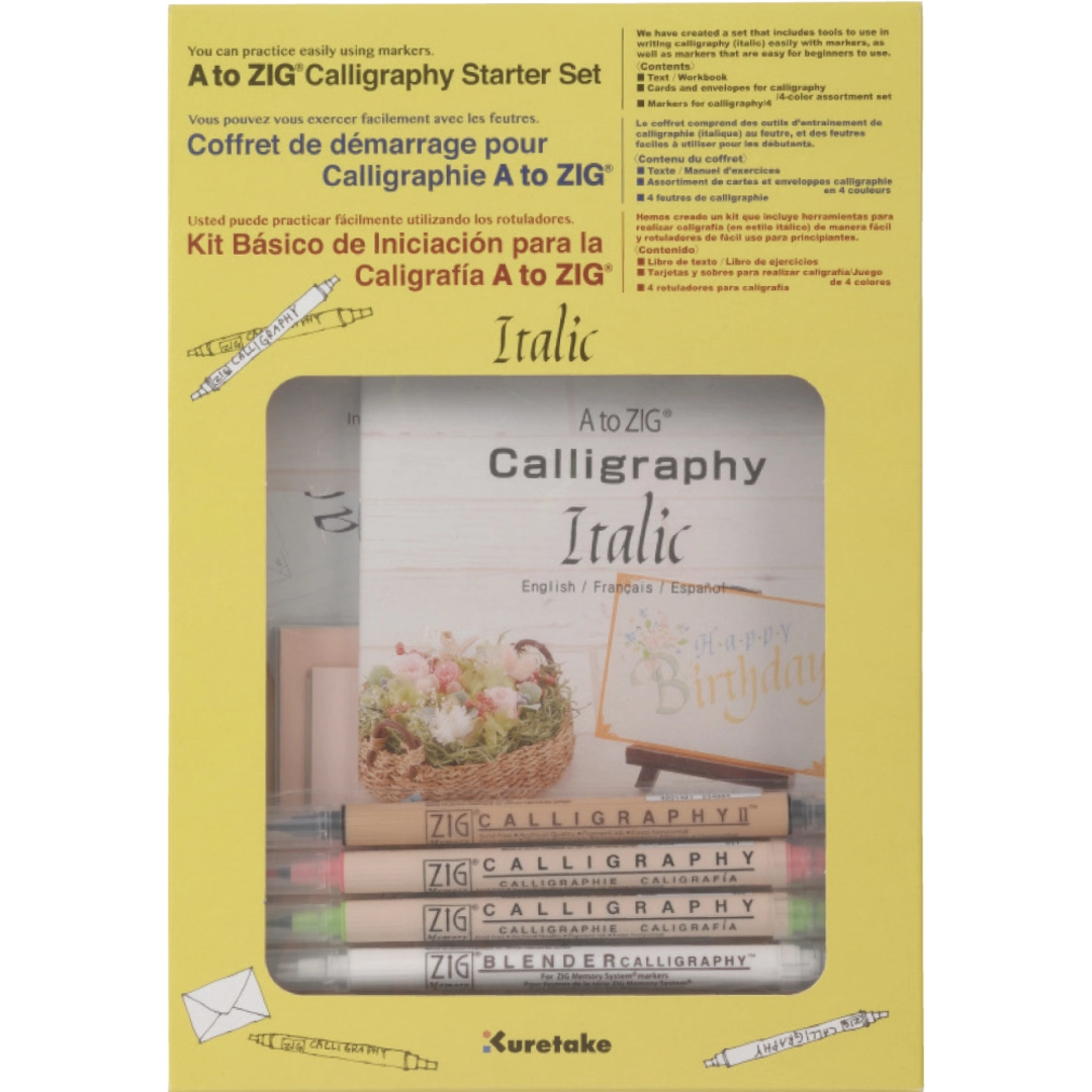 ZIG Calligraphy starter set italic