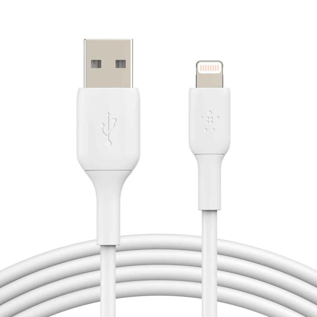 Belkin USB-A to Lightning, White (0.15m)