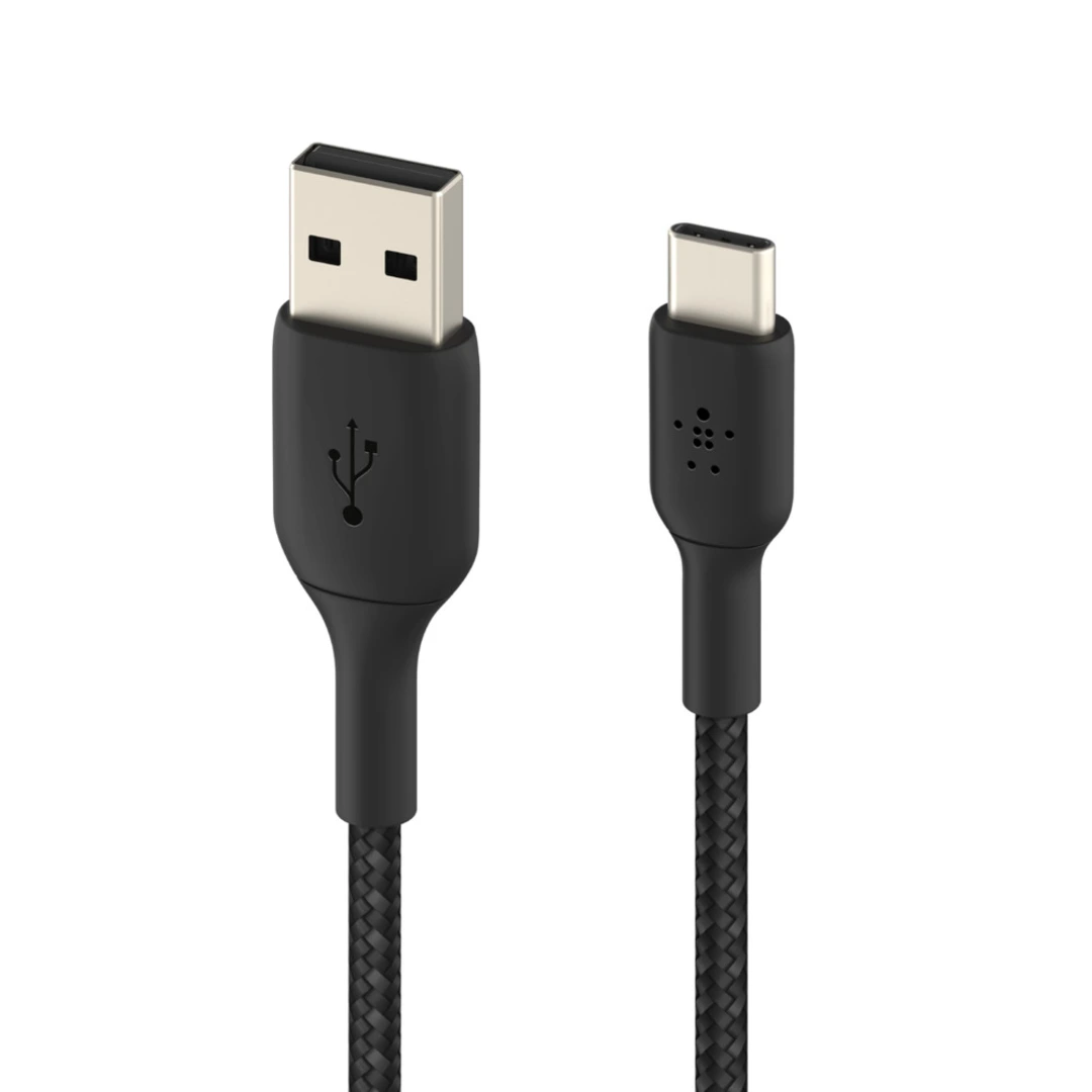 BOOST CHARGE USB-A to USB-C Cable Braided, Black (2m) - Bild 2