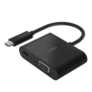 USB-C to VGA + Charge Adapter, Black