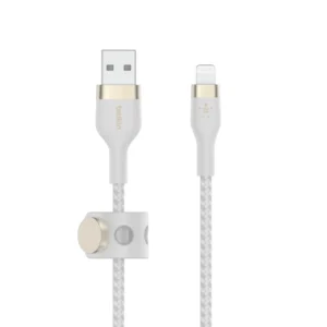 BOOST CHARGE USB-A to LTG_Braided Silicon, 3m, White