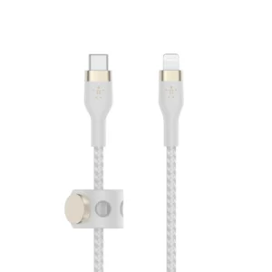 BOOST CHARGE USB-C to LTG_Braided Silicon, 2m, White