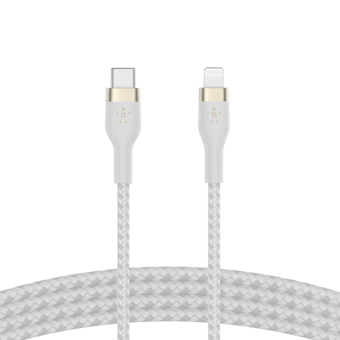 BOOST CHARGE USB-C to LTG_Braided Silicon, 2m, White - Bild 2