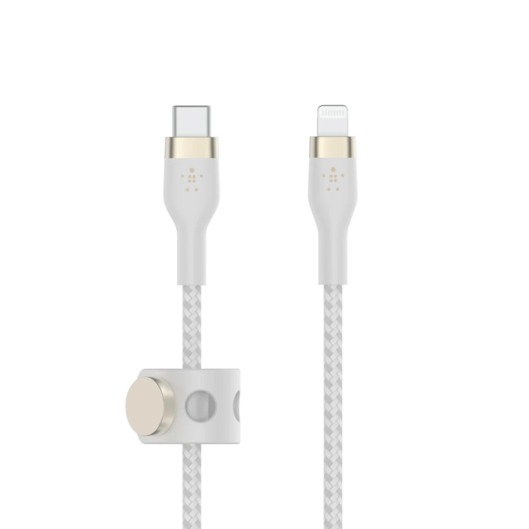 BOOST CHARGE USB-C to LTG_Braided Silicon, 3m, White
