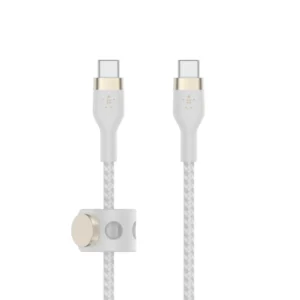 BOOST CHARGE USB-C to USB-C 2.0_Braided Silicon, 2m, White