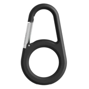 Secure Holder with Carabiner for Airtag - Black