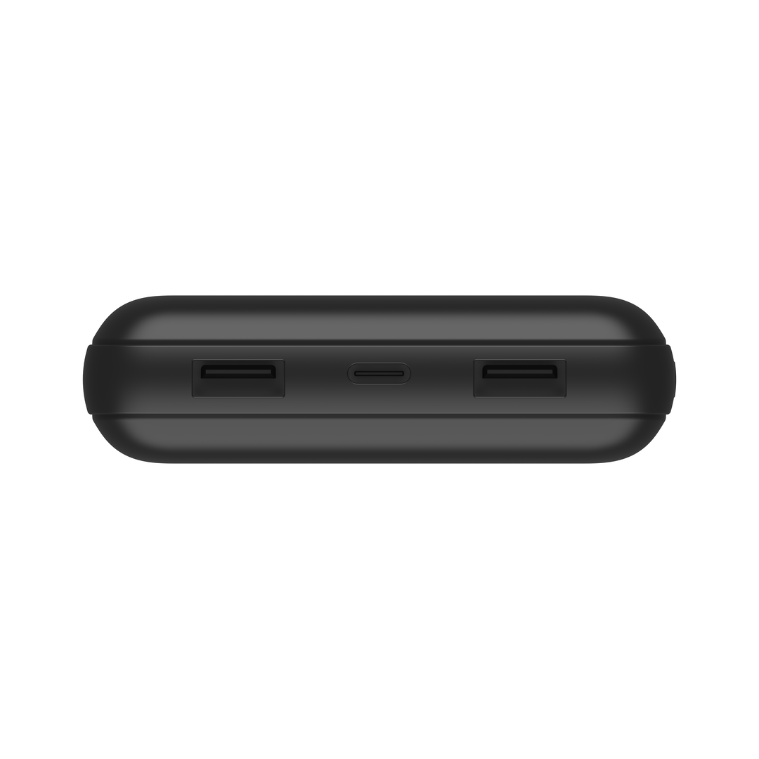 20K Power Bank, USB-A & C 15W, Black - Bild 2